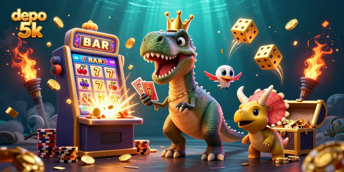 Experience thrilling gameplay on depo 5k with dynamic slot machines and colorful casino elements.