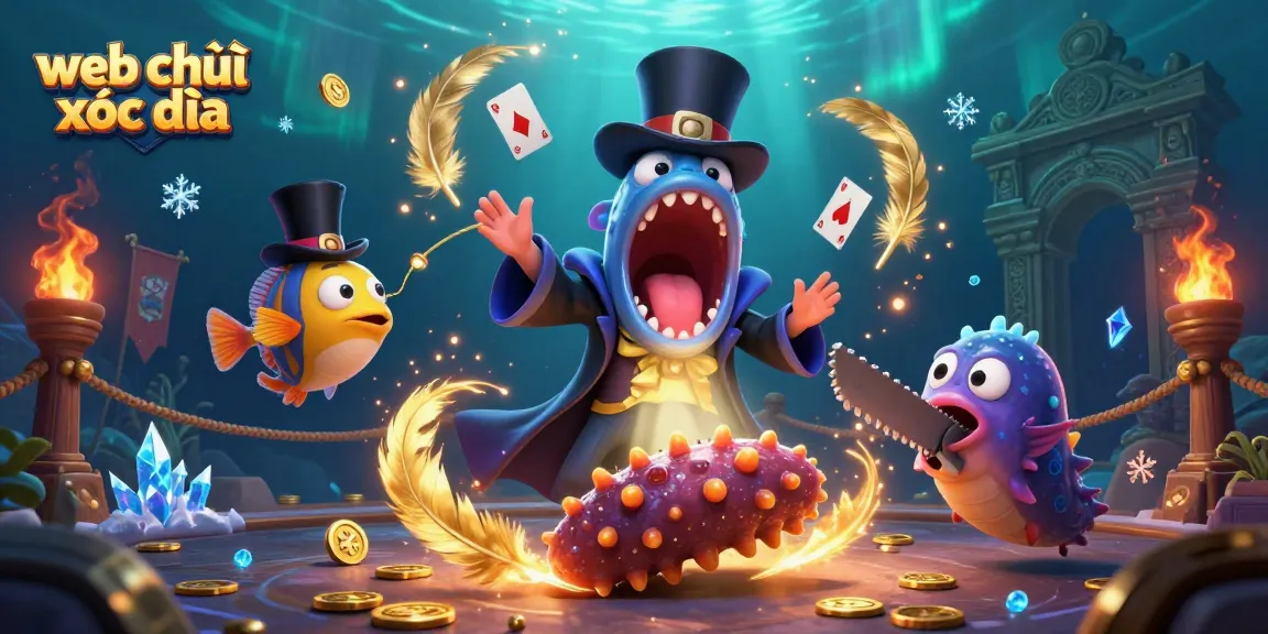 Experience thrilling fun with web chơi xóc đĩa in a dynamic 3D casino scene featuring captivating elements.
