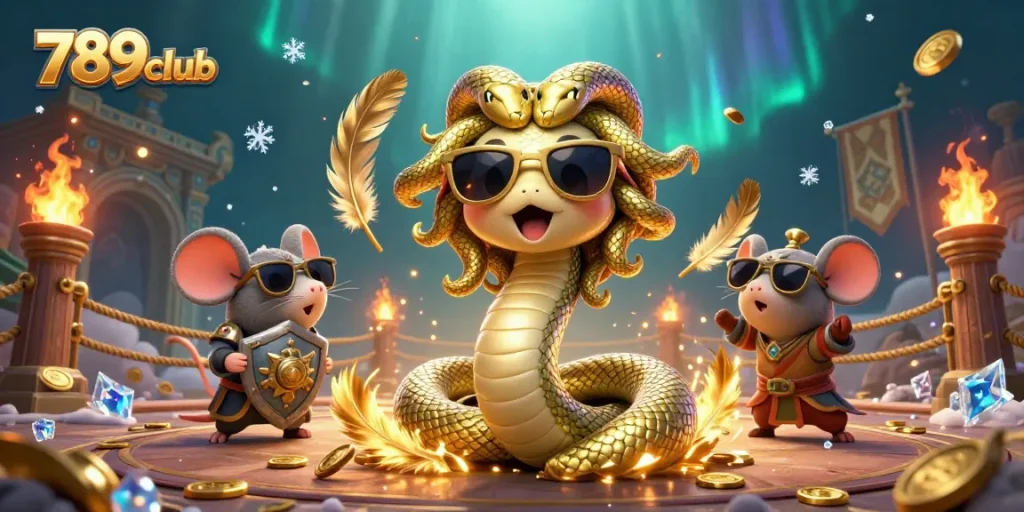 Experience thrilling gameplay at 789club with animated Medusa and immersive casino elements.