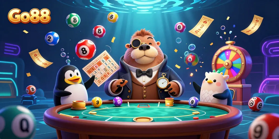 Go88 invites players to enjoy immersive underwater casino excitement with vibrant lottery elements.